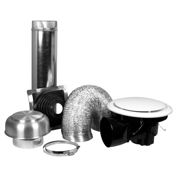 Ceiling Exhaust Fan - Metal Roof Kit - Quiet Boost (400m³/hr)