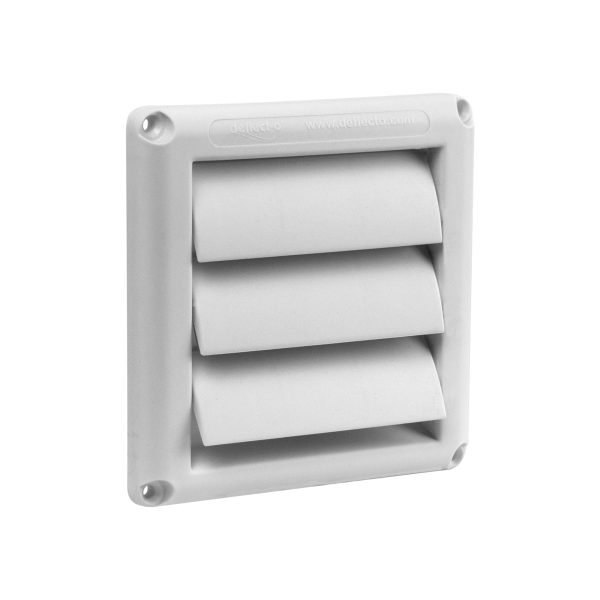 Gravity Louvre Vent - Plastic - 100mm (White)