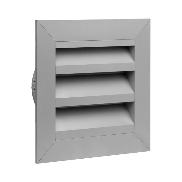 Weatherproof Louvre Vent - Aluminium - 100mm