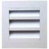 Weatherproof Louvre Vent - White - 125mm - Image 2